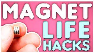  Amazing MAGNET Life Hacks | 6 Useful DIY Neodymium Magnets tricks