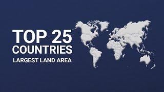 Countries Ranked by Largest land area | countries Size comparison | Top 25 Countries #1