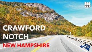 Beautiful Relaxing Scenic Drive on Crawford Notch Road, New Hampshire