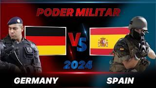 Comparación de poder militar ALEMANIA vs ESPAÑA 2024 | GERMANY vs SPAIN   Military Power Comparison