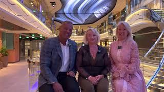 Интервью в круизе на MSC World Europa специально для Вас! Irina Aronets and Mark & Viktoria Daugavet