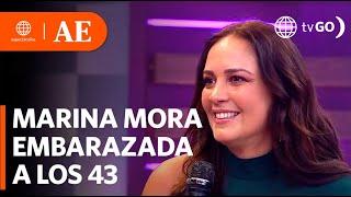 Marina Mora confirma su embarazo a los 43 años | América Espectáculos (HOY)