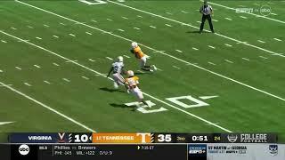 Dee Williams Punt returns vs Virginia (minus fumbled return)