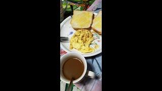 Jake's Scrambled Eggs with Buttered Toast for Bell. #breakfast #SaturdayMorning #WeekendHits