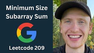 Minimum Size Subarray Sum - Leetcode 209 - Sliding Window (Python)