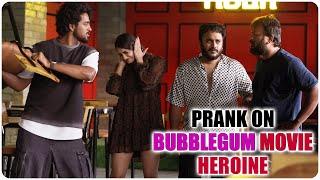 Prank on Bubblegum Heroine Maanasa Choudhary | Roshan Kanakala | Telugu Pranks | FunPataka