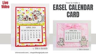 Easel Calendar Card