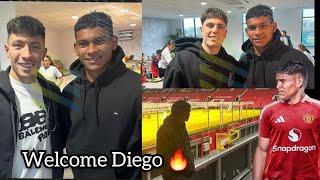 Yes ,  Diego Leon already at Old Trafford as he meets Manchester United teammates ...