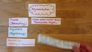 Argumentation (These - Argument - Beispiel)