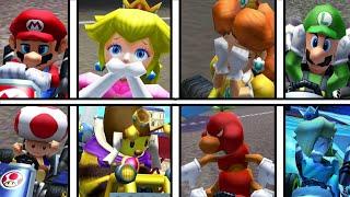 Mario Kart 7 All Characters Losing Animations