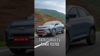 Tata Curvv.ev real world range tested #shorts