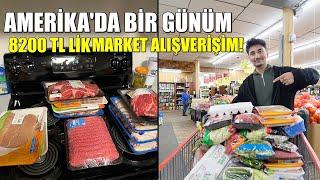 Amerika'da Bir Günüm! Amerika Günlük Vlog ve Market Alışverişi, Amerika Market Fiyatları!