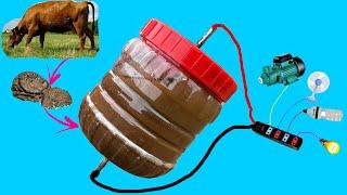 I Turn Cows Dung into a Free 220v Battery, Lifetime electricity