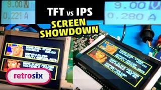RetroSix TFT vs IPS CleanScreen Game Gear