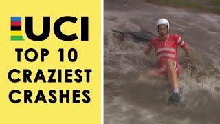 UCI Road Cycling World Championships 2019: Top 10 Craziest Crashes | NBC Sports