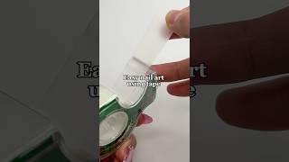 Easy Nail Art Using Tape & Dip Powder #nails #nailhack #dippowdernails #nailboo