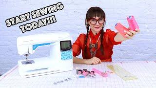 Learn How To Sew And Start Using Your Sewing Machine, Easy For Beginners!