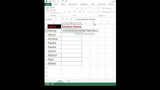 random name generator  in excel |