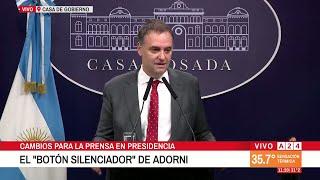  EL "BOTÓN SILENCIADOR" DEL VOCERO PRESIDENCIAL