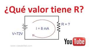 como calcular la resistencia en un circuito simple con la ley de ohm