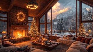 Relieve Stress in a Warm Christmas Ambience  Background Relaxing Christmas Jazz Music Instrumental