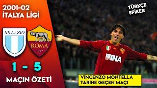 Lazio 1-5 Roma | 2001-02 SerieA MONTELLA ŞOV! - Türkçe Spiker