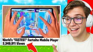 Reacting To The MOST VIEWED Fortnite Mobile Montages of All Time...