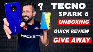 Tecno Spark 6 Unboxing & GIVE AWAY | Tecno Spark 6 review in Urdu | Tecno Spark 6 Price in Pakistan