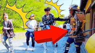 #53 SAMURAI Mannequin Prank in Kyoto Japan | Japanese shogun prank best reactions at Kiyomizu Temple