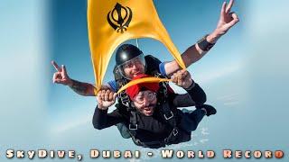 Waved Nishan Sahib at 13,000FT | World Record | Skydive Dubai | Navjyot Gurudatta