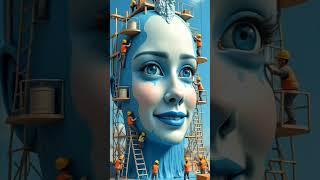 Tiny Workers Build a Living Statue | Surreal Short Animation