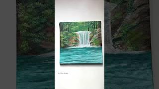 Beautiful Scenery Painting | Acrylic Painting Tutorial #shorts #diy #painting #art #trending