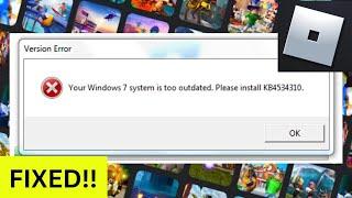 Roblox Error KB4534310 || How to Fix You windows system is too outdated Please Install KB4534310