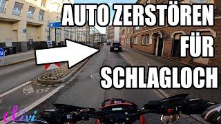 Bordstein statt Schlagloch !!! | Motovlog | Nivi