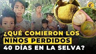 Esto fue lo que COMIERON los NIÑOS ENCONTRADOS EN LA SELVA colombiana para SOBREVIVIR 40 días