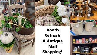 Refresh My Booth | European Cottage Decor | Antique Mall Shopping | Artificial Merch Review