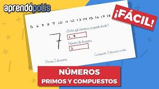 NÚMEROS PRIMOS Y COMPUESTOS ¡Fácil!