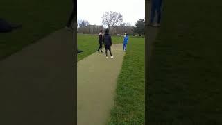 Green grass+cloudy sky+windy conditions= Majani game of cricket for the bowlers #Shorts #Bowlers