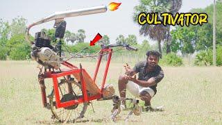 1/2 லிட்டர் ல 1 ஏக்கர்/ Cultivator Making | bike engine cultivator making | Metal mind