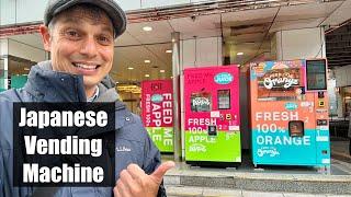 Japanese Vending Machine Presses Apple Juice  (Ginza, Tokyo)