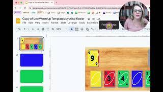 Playing Uno in Google Slides as a Warm Up with Alice Keeler