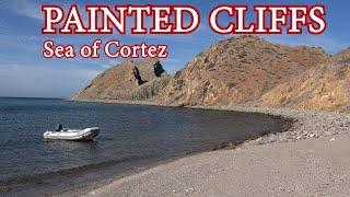 Painted Cliffs anchorage on the shores of Carmen Island in the heart of the Sea of Cortez.  EP - 194