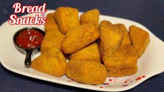 Quick and Easy Bread Snacks Recipe | Crispy Fried Chicken And Veggie Sandwich Recipe |