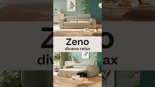 Zeno, divano con pouf estraibile | divani.store