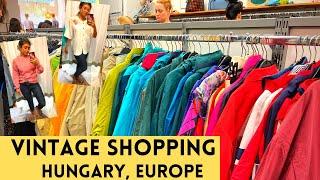 VINTAGE Shopping Budapest, Hungary | Flea market Vintage thrift