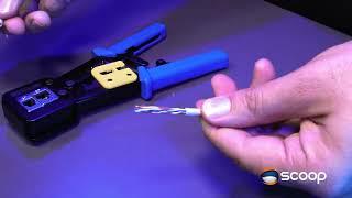 How to use Scoop's EZ Combo RJ45 Crimp Tool: Crimping Made Easy!