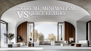 Extreme Minimalism vs Quiet Luxury | Understanding the Key Differences in Design