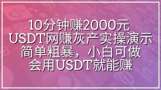 2023最新灰产项目 | 网络赚钱 | 网赚 毫无风险，教你五分钟就可以赚到三千 灰产跑分跑货真实演示（真实测试网站）