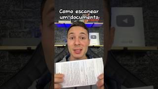 Como escanear qualquer documento #dicas #celular #android #samsung #escanear