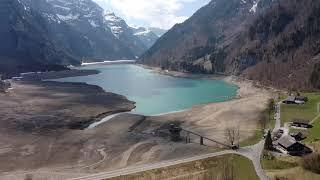 Wenig Wasser am Klöntalersee - Drone Teaser